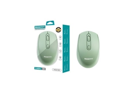 Rato Wireless para Computador Sem Fio 2.4Ghz Usb 1400-1600Dpi MODORWY Mo2105 Verde