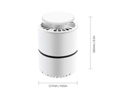 Lâmpada Matadora de Mosquitos Uv Led com Ventilador Usb 5v Silenciosa Inseticida Portátil