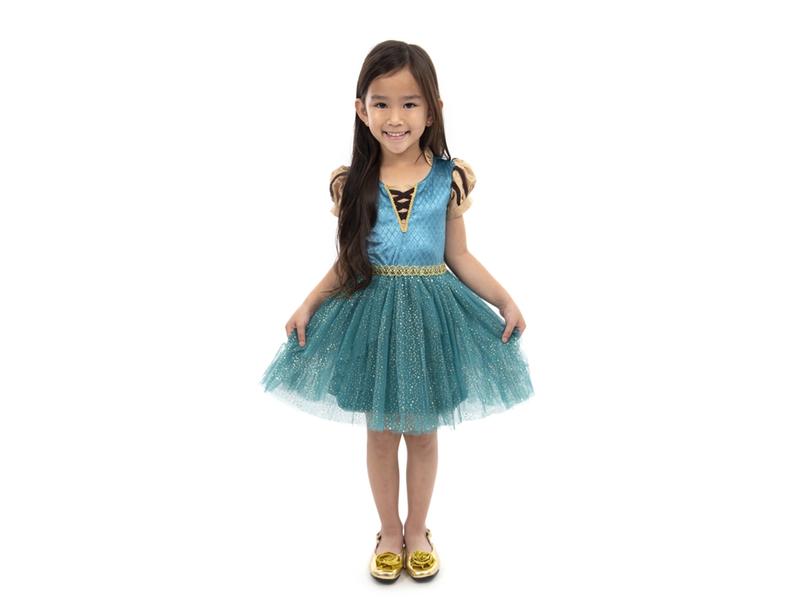 Vestido De Princesa Medieval Da Little Adventures Para Crianças De 5 A 7 Anos.