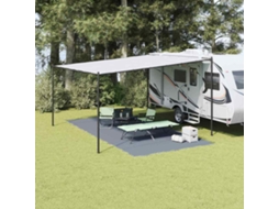 Vidaxl Tapete Para Barraca Azul E Cinza 600 × 300 Cm Polietileno