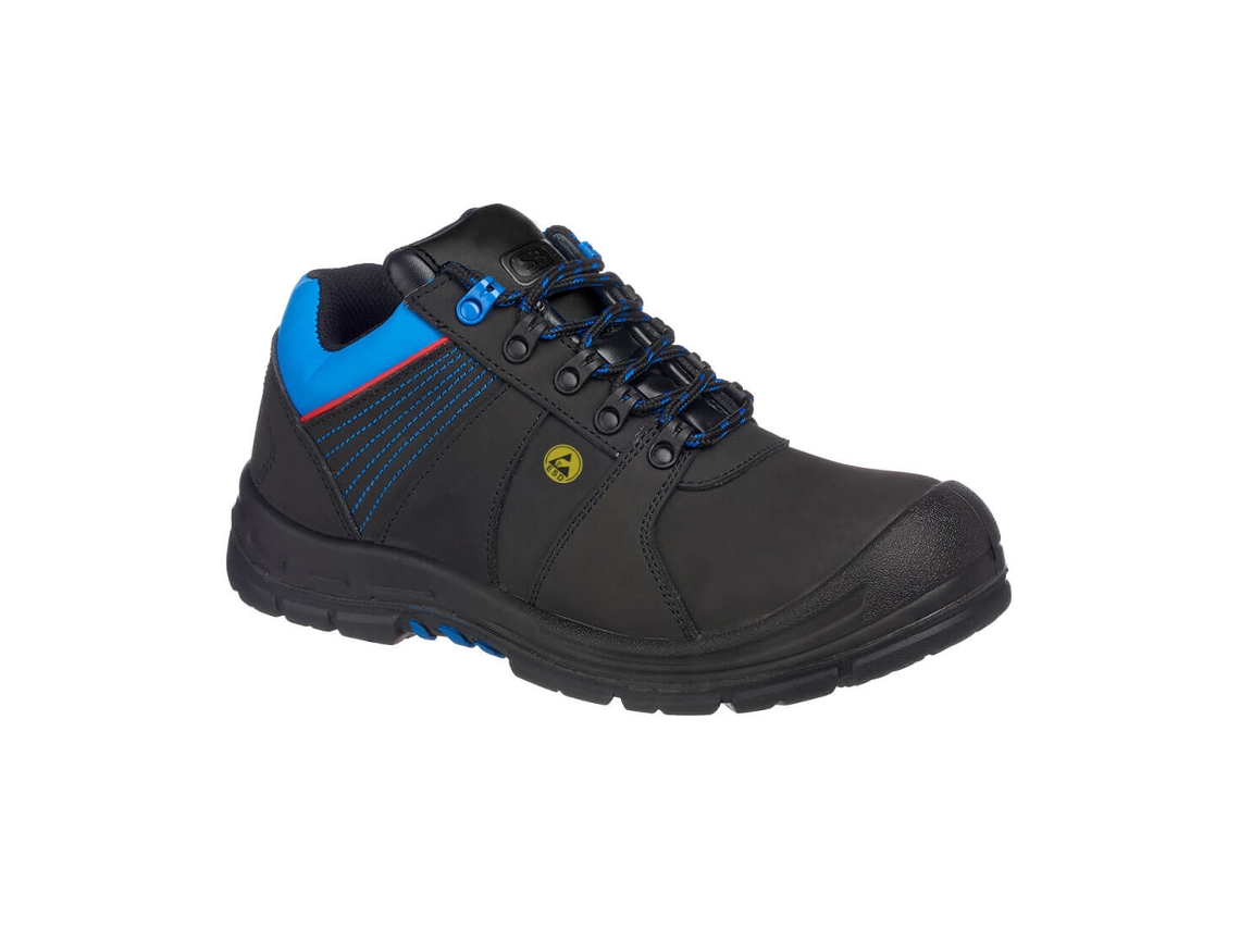 Sapato De Segurança Portwest Compositelite Protector S3 Esd Hro Preto Azul / 43