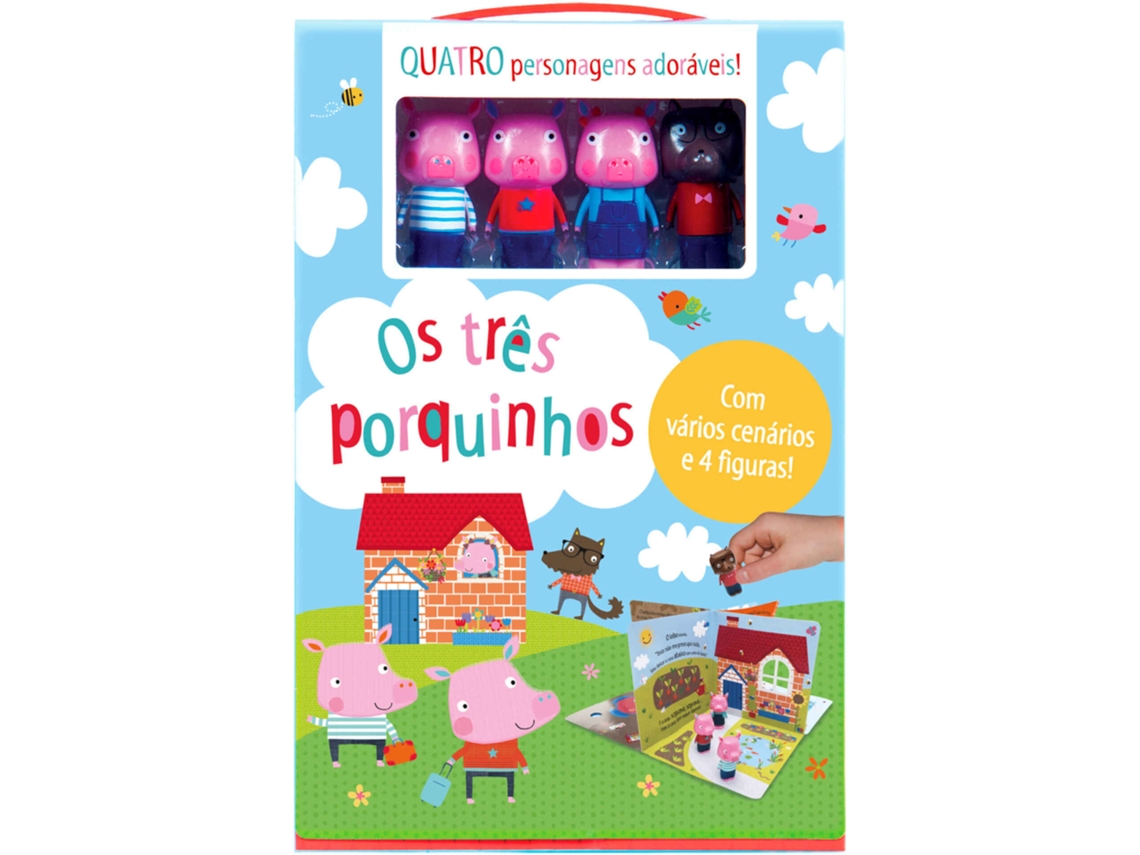 Livro Os Três Porquinhos - Livro com Fantoche de (Português)