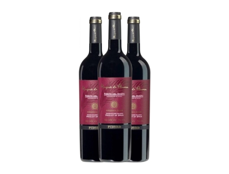 Vinho MARQUÉS DE PLUMA Tempranillo Ribera del Duero Reserva (0.75 L - 3 Unidades)