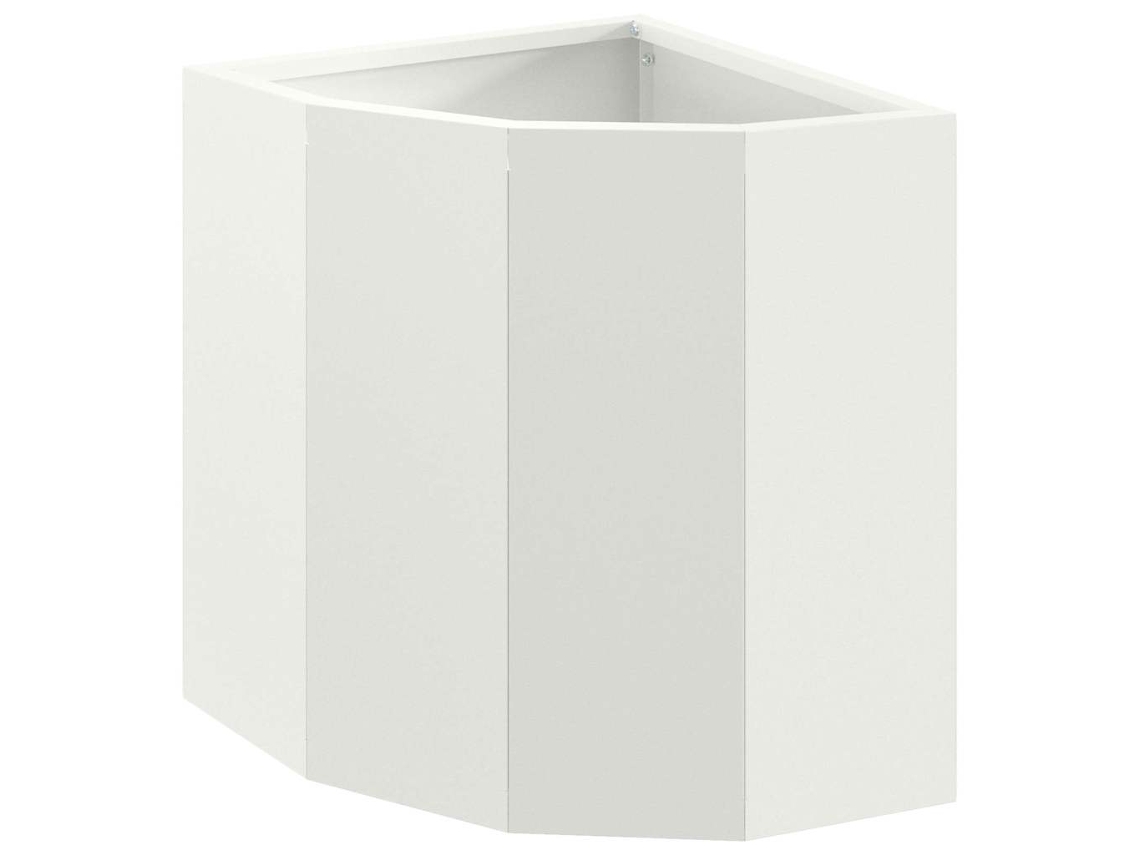Conjunto 1 Caixa De Vaso Vidaxl Branco Aço (30 X 30 X 35 Cm)