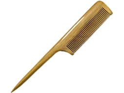 Pente De Sândalo Com Cabo Longo E Dentes Finos Para Desembaraçar E Alisar.