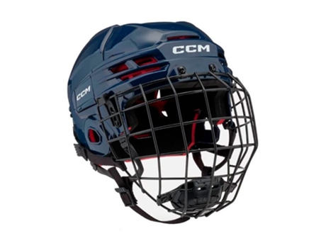 Capacete de Hóquei no Gelo Combo Ht70C Tac Azul Mccm