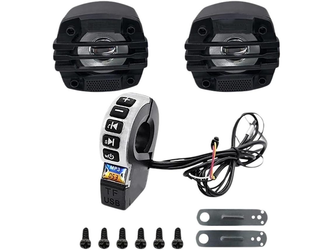 Rádio Haut-parleur Para Moto, Palestra Compatível Cartes Tf Et Le
