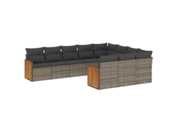 Garden Sofa Set, Garden Sofa Sets Vidaxl Cinzeto Rattan / Vime (n/a)