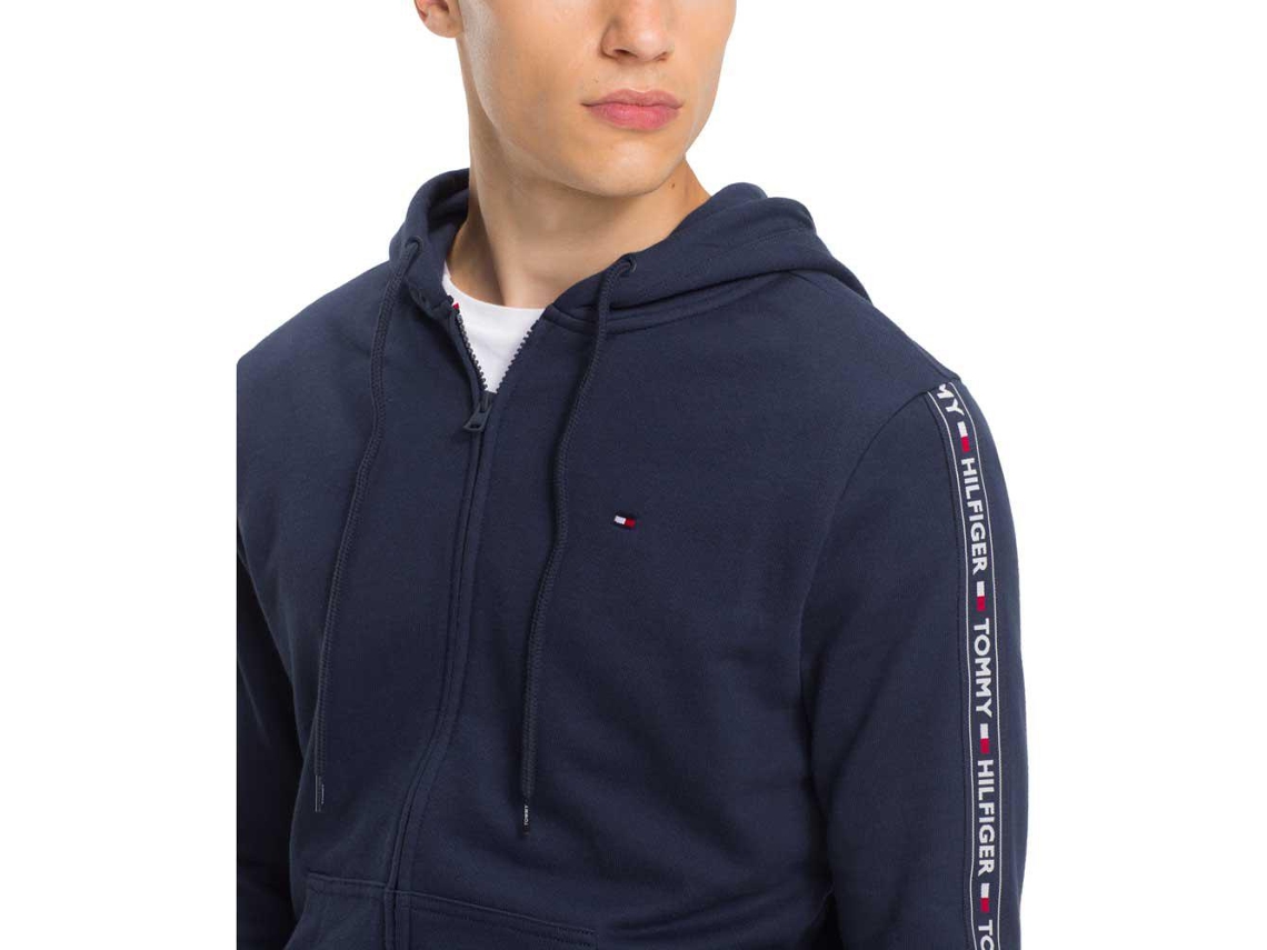Tommy hilfiger logo tape lounge hoody sales