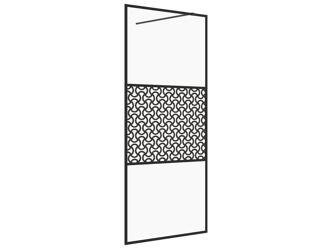 Shower Wall, Shower Walls Vidaxl Preto Vidro (115 X 195 Cm)