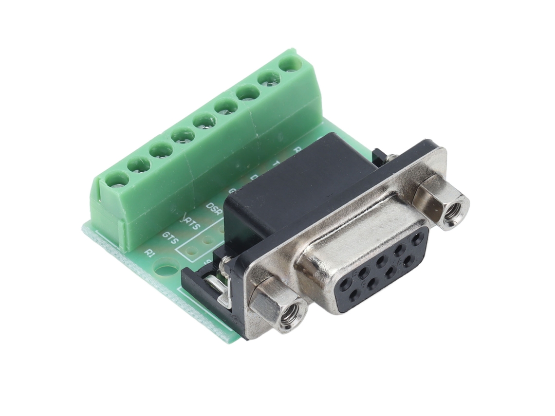 Laxiscreed Adaptador Board Db9 Fêmea Para Rs232 E Rs485 Com Encaixe De Parafuso De 9 Polos