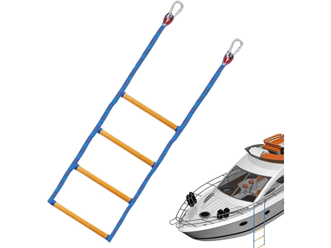 Escada Dobrável Para Barco, Degraus De Apoio Para Embarque, 120 Cm (47,24 Polegadas), Acessório Portátil