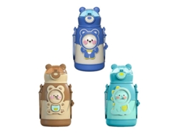 Copo Térmico Infantil, Copo De Canudo De Desenho Animado Para Estudantes Ao Ar Livre De 500 Ml Ly Ebike