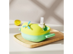 Conjunto Infantil Inox Com Clipe Palhinha 4 Meses+ Amarelo Panoona