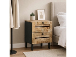 Vidaxl Mesa-de-cabeceira Natural 40 X 33 X 46 Cm