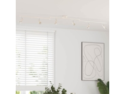 Vidaxl Foco De Teto Com Holofotes Níquel 176,5 X 9,5 X 14 Cm Aço