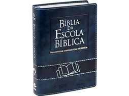 Livro Bíblia Da Escola Bíblica Capa Azul Nova Almeida Atualizada de Sbb (Português)