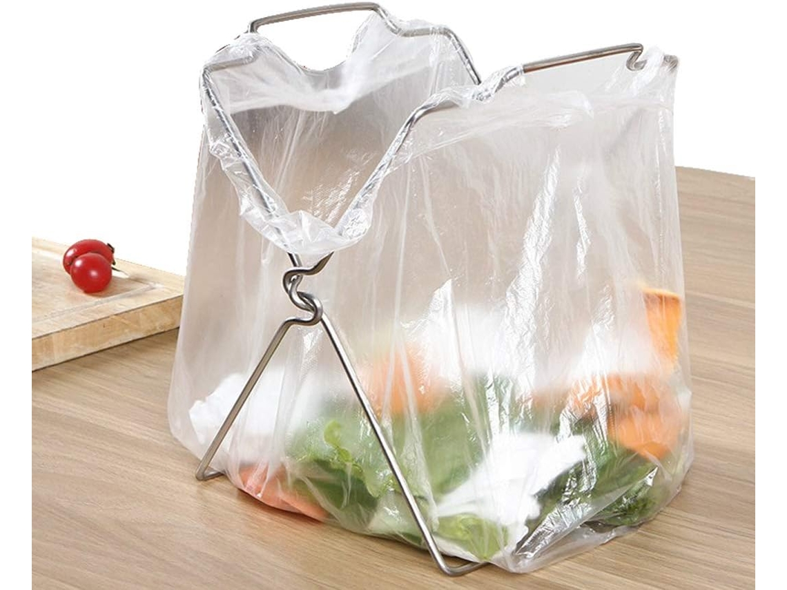 Suporte Para Saco De Lixo, Resistente, Aço Inoxidável E Plástico, Lurelia