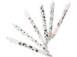 Conjunto De 6 Canetas Em Gel Ounona Com Estampa Vaca, Esferográficas