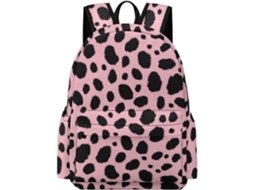 Mochila Rosa Com Estampa Leopardo Para Alunas Do 1º Ano, Escolar De Oncinha Meninas 4º E 5º E Impermeável,