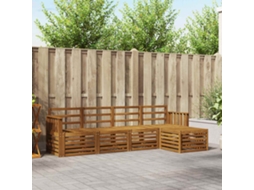 Vidaxl Conjunto De Sofás Para Exterior 5 Pcs Natural