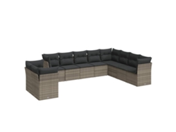 Garden Sofa Set, Garden Sofa Sets Vidaxl Cinzeto Rattan / Vime (n/a)