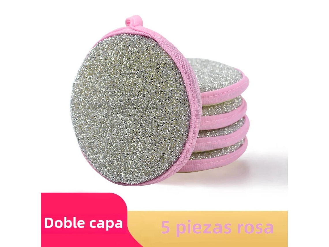 Esponjas de Limpeza Dupla Face MDUG (5 Rosa)