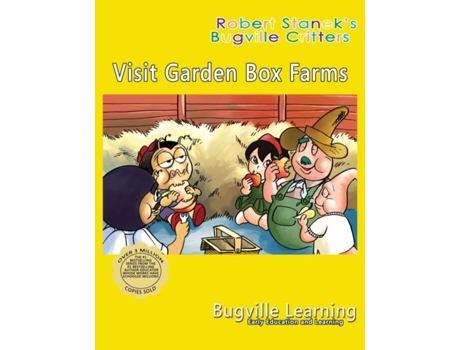 Livro Visit Garden Box Farms. A Bugville Critters Picture Book 15th Anniversary De Bugville Learning (inglês)