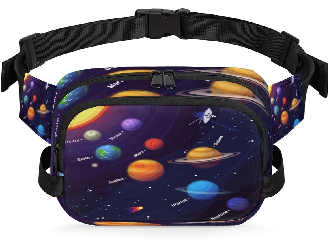 Pochete Galaxy Planet Cosmos para Mulheres (22.8x6.3x15.5 cm)