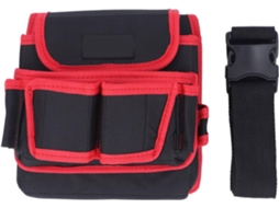 Bolsa de ferramentas de cintura resistente e ajustável para eletricistas, carpinteiros e trabalhadores da construção civil.