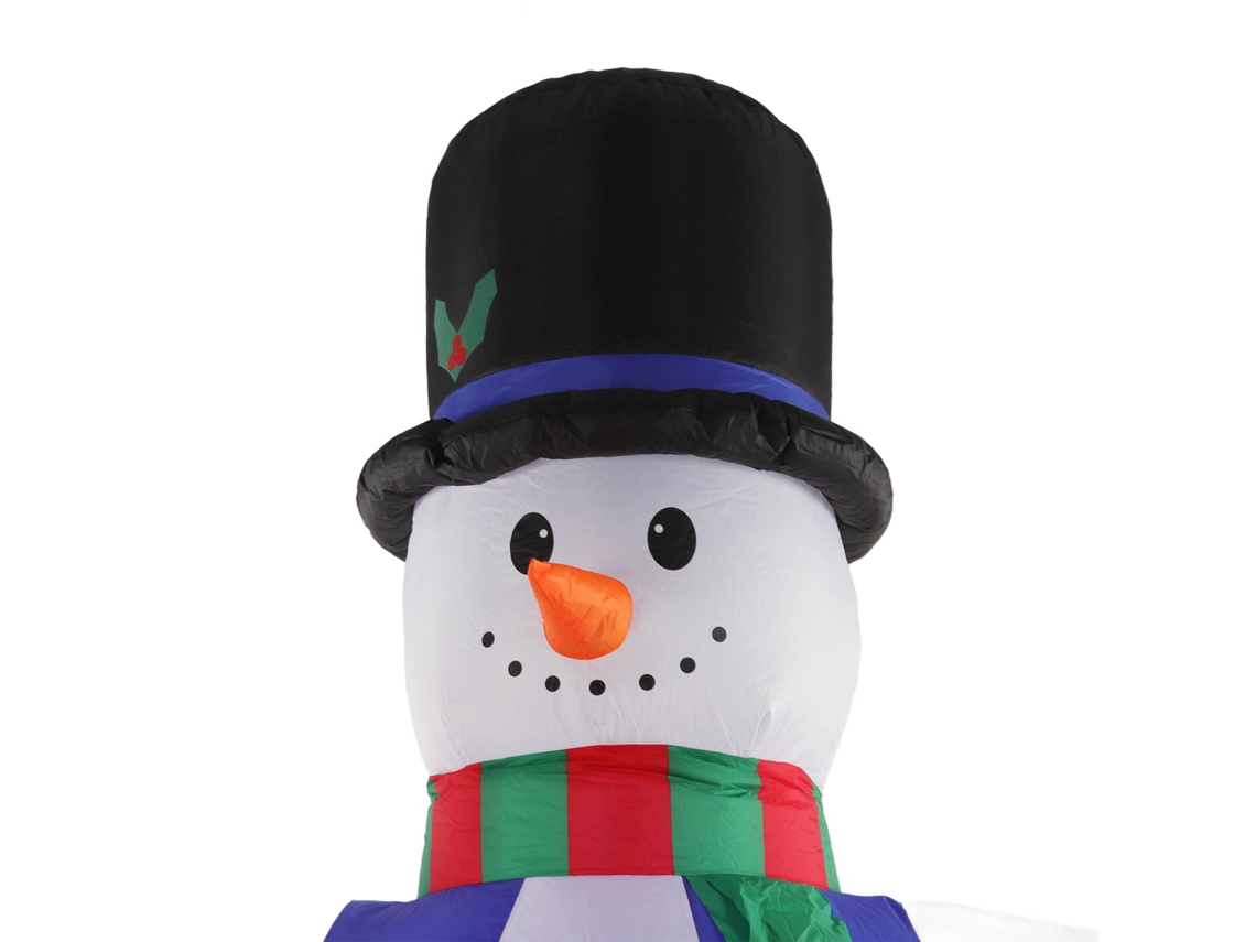 Boneco De Neve De Natal Inflável (com Luzes Led) (certificações Completas) Eoocoo