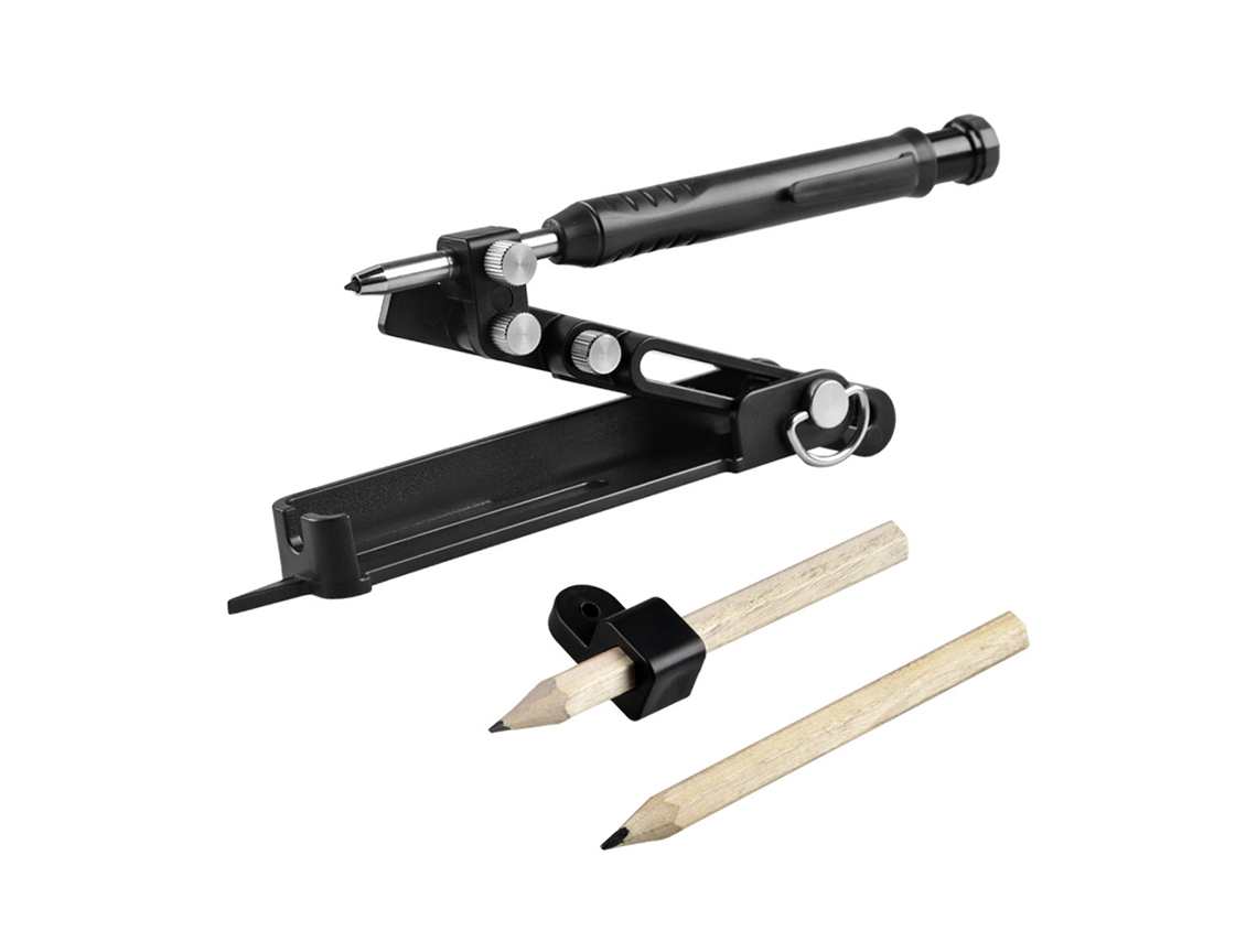 Medidor de contorno portátil e preciso para marcenaria, ferramenta multifuncional de bricolagem para móveis domésticos, pisos e azulejos irregulares.