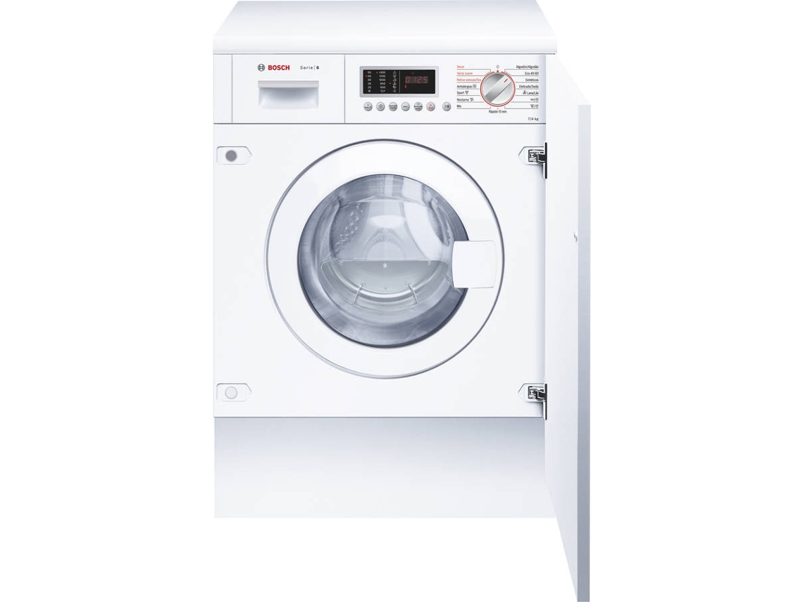 Máquina de Lavar e Secar Roupa Encastre BOSCH WKD28543ES (4/7 kg - 1400 rpm - Branco)