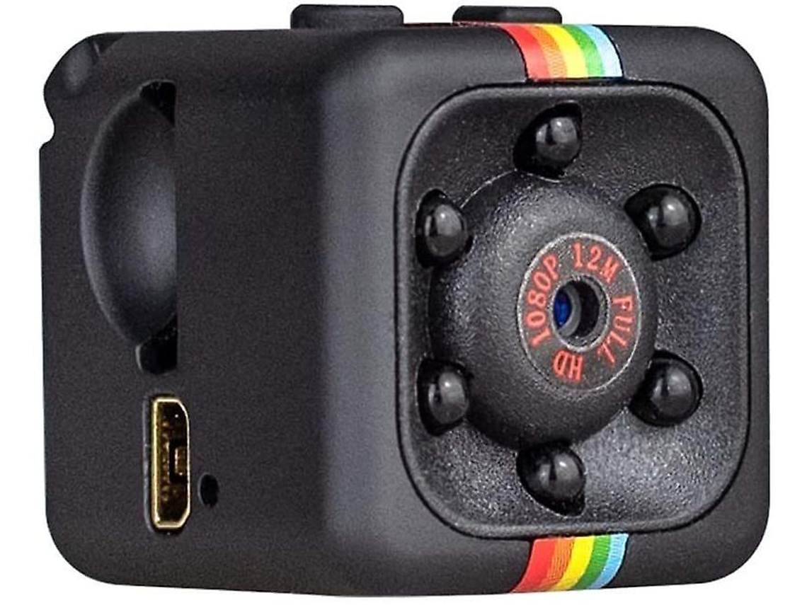 Câmera esportiva portátil Bestvite 1080P com visão noturna, detecção de movimento e ampla compatibilidade (preta)