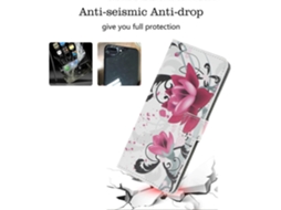 Capa Tipo Carteira De Couro Com Estampa De Padrão Para Iphone 11 De 6,1 Polegadas (2019)