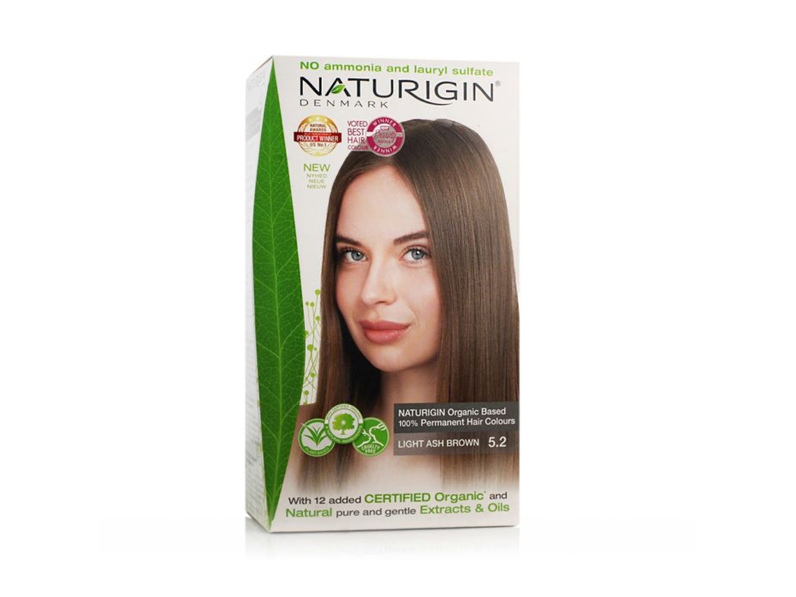 Cores De Cabelo Permanentes Naturigin 115 Ml (castanho Claro Acinzentado 5.2)