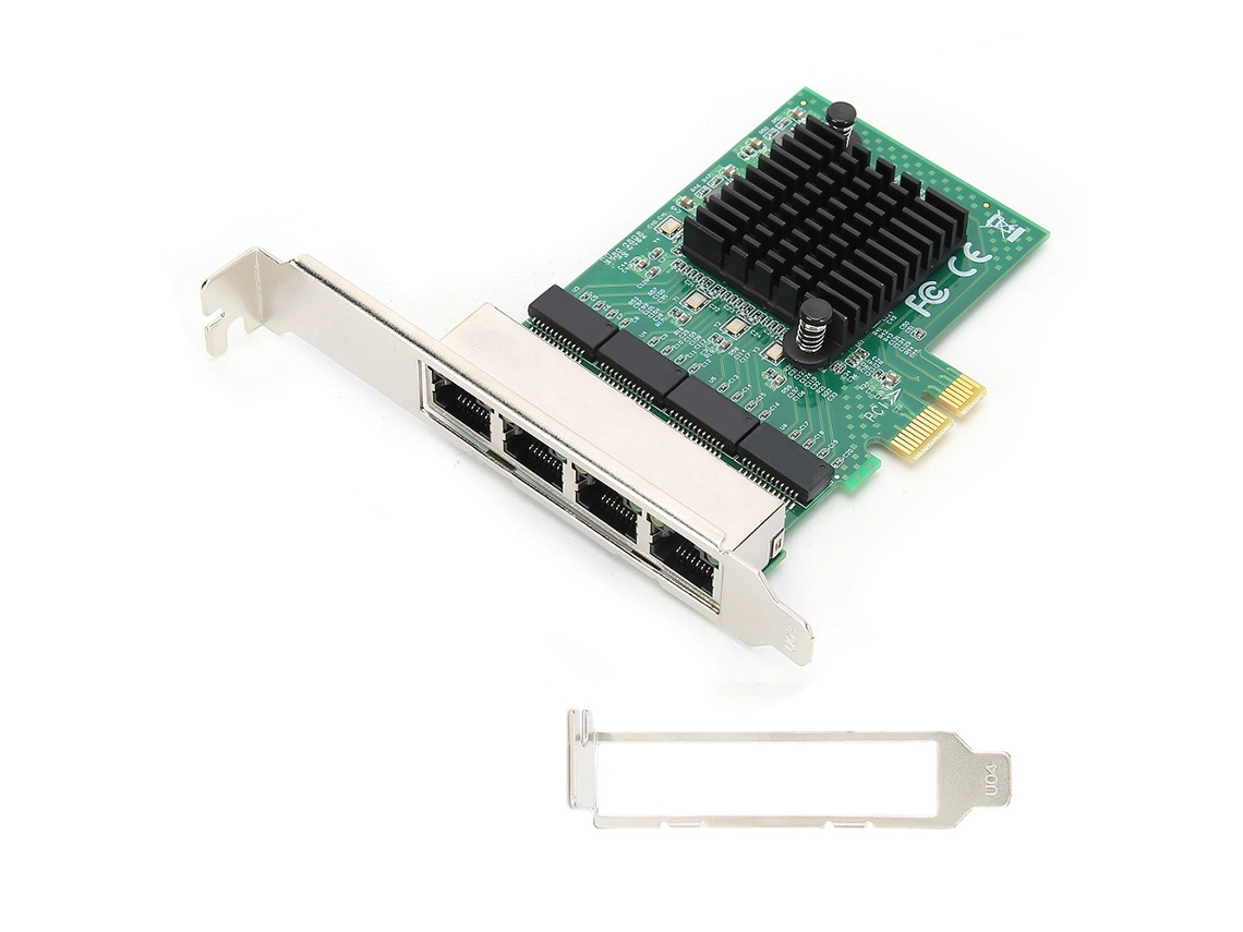 Placa de Rede LAXISCREED 4 Portas Pci e X1 Gigabit