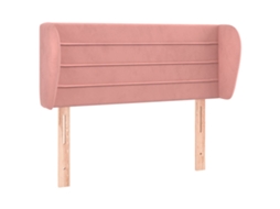 Cabeceira de Cama C/ Abas Veludo 83x23x78/88 Cm Rosa MAISON EXCLUSIVE