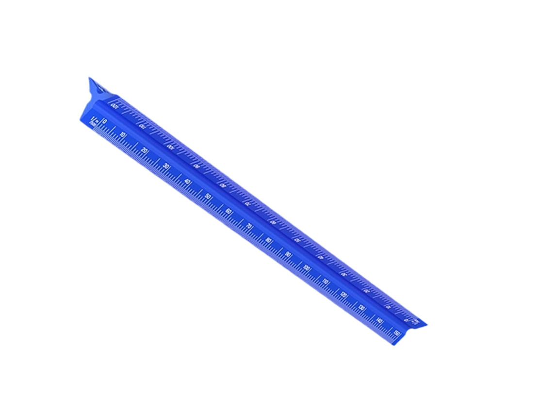 Régua De Medição Triangular De 320 Mm Com Graduações Gravadas Com