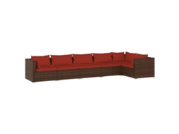 Garden Lounge Set, Garden Lounge Sets Vidaxl Marrom Rattan / Vime (n/a)