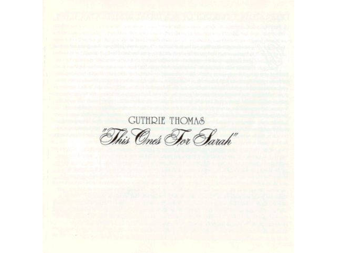 CD Guthrie Thomas - This One's For England (1CDs)