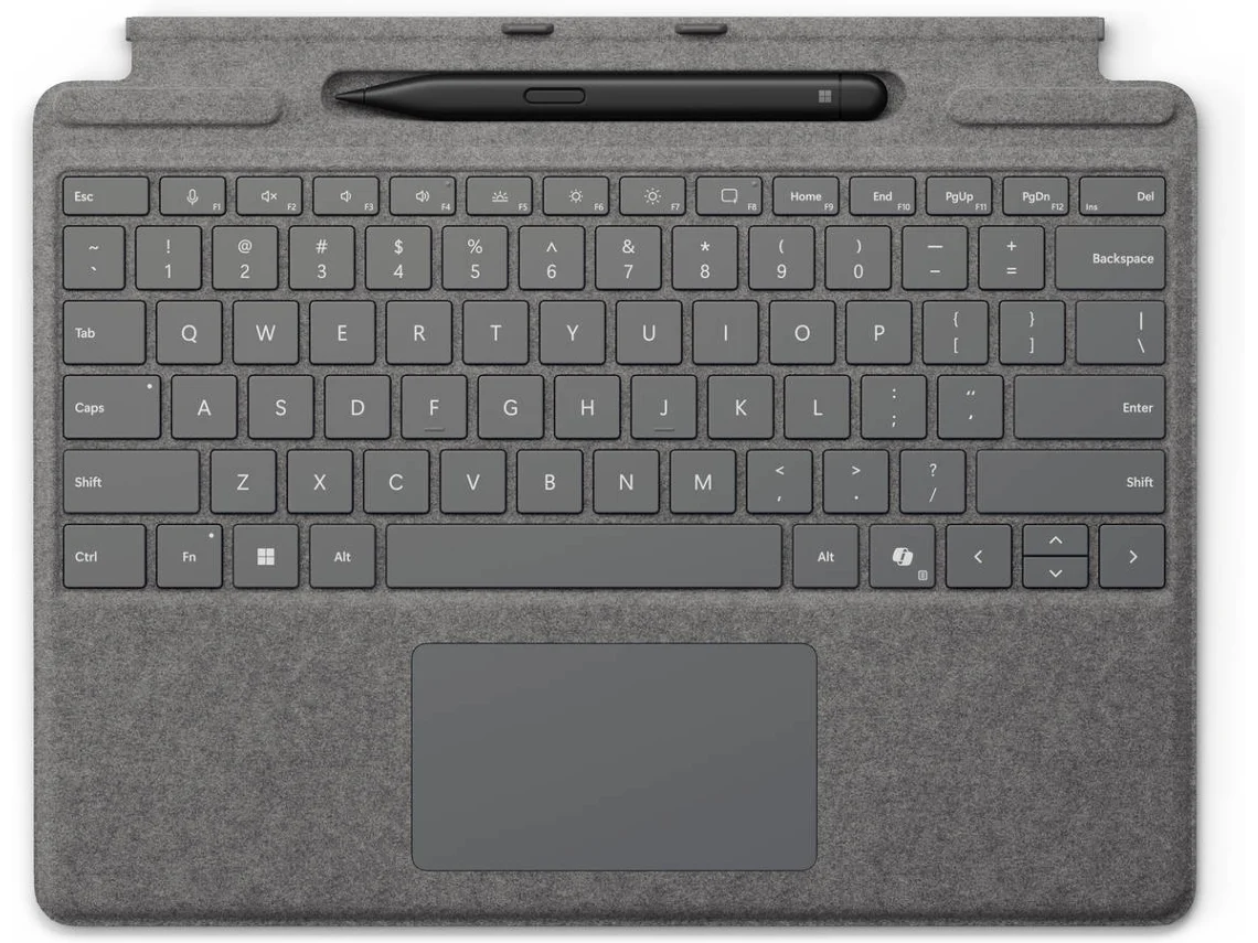 Teclado MICROSOFT Surface Pro Copilot com Slim Pen (Platina)