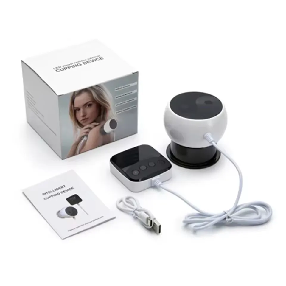 Respiratório Inteligente Vácuo Ventosa Terapia com Controle Remoto Ventosa MDUG (branco)