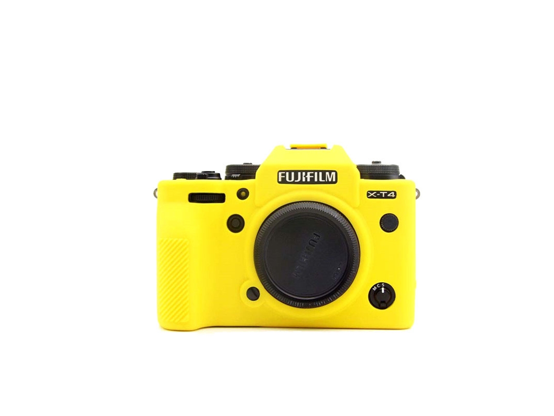Capa para Fujifilm X t4 Capa de Silicone para Câmera CUICH (amarela)