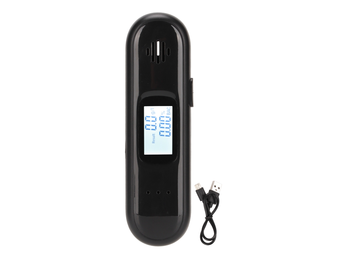 Aetheria detector de Álcool Portátil Sem Contato, Bafômetro Digital com Sensor de Alta Precisão Usb Recarregável