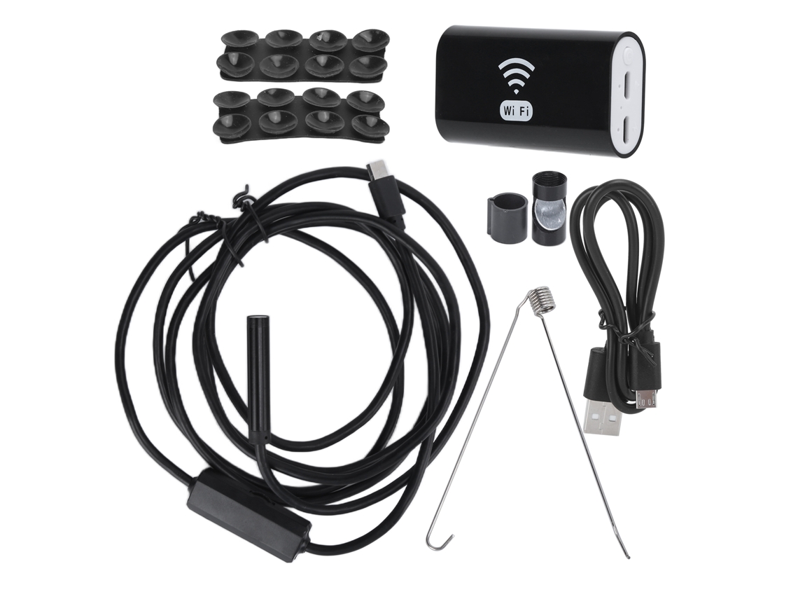 Endoscópio Industrial Sem Fio 8mm 10m Câmera Flexível Ferramenta De Reparação