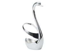 Suporte Para Garfo E Colher De Cisne Liga De Zinco Mesa