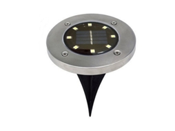 Luminária Solar de Solo IP65 para Jardim Pátio AQUAFORGE