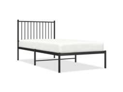 Bed Frame, Bed Frames Vidaxl Preto Aço (90 X 190 Cm)
