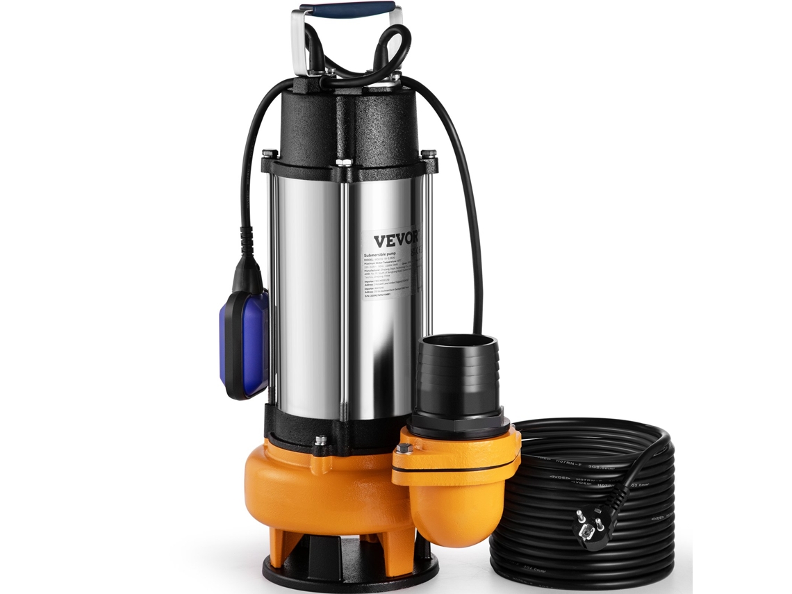 VEVOR Fluxo Máximo Sujo Submersível Da Bomba de Água 1000L/Min Da Bomba de Esgoto 2200W/3Hp